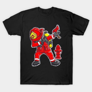 Dabbing Firefighter T-Shirt